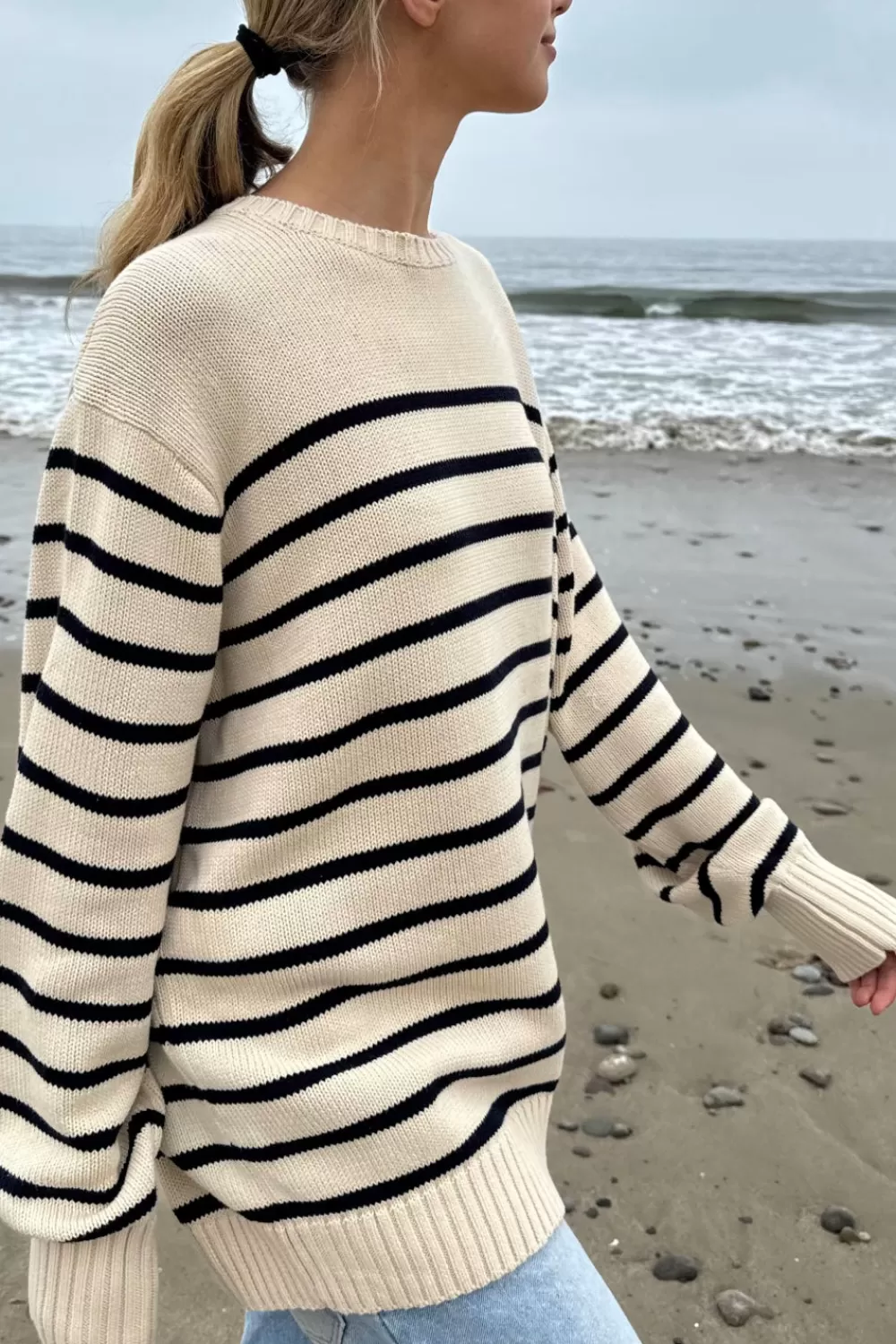 Brandy Melville Brianna Cotton Thin Stripe Sweater