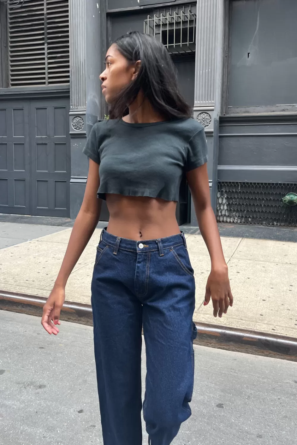 Brandy Melville Hailie Basic Crop Top