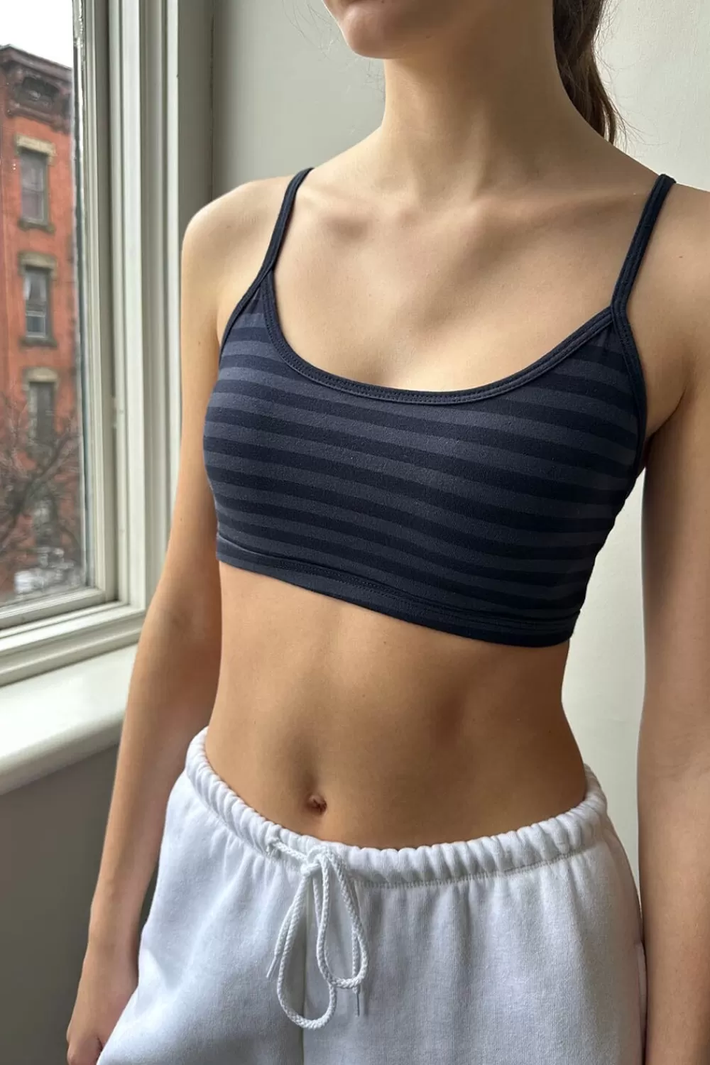 Brandy Melville Laney Striped Bra Top