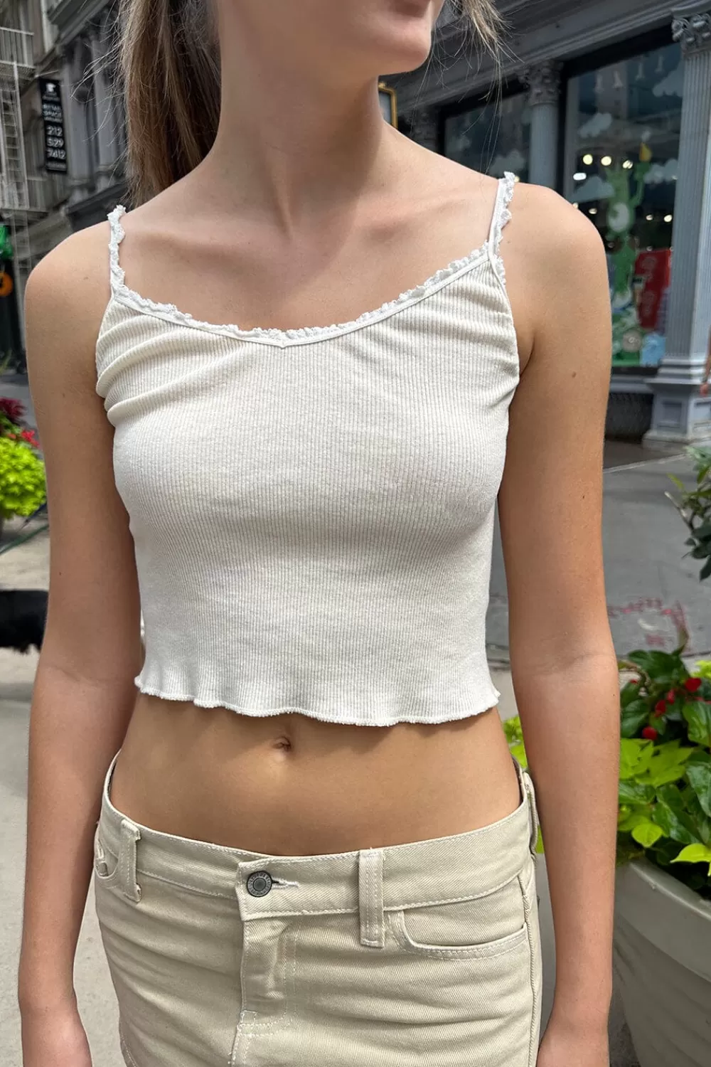 Brandy Melville Lorene Ruffle Tank