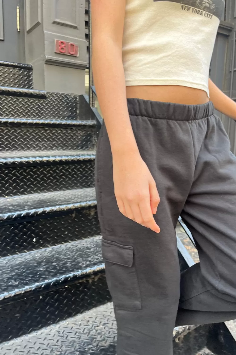 Brandy Melville Rosa Pocket Sweatpants