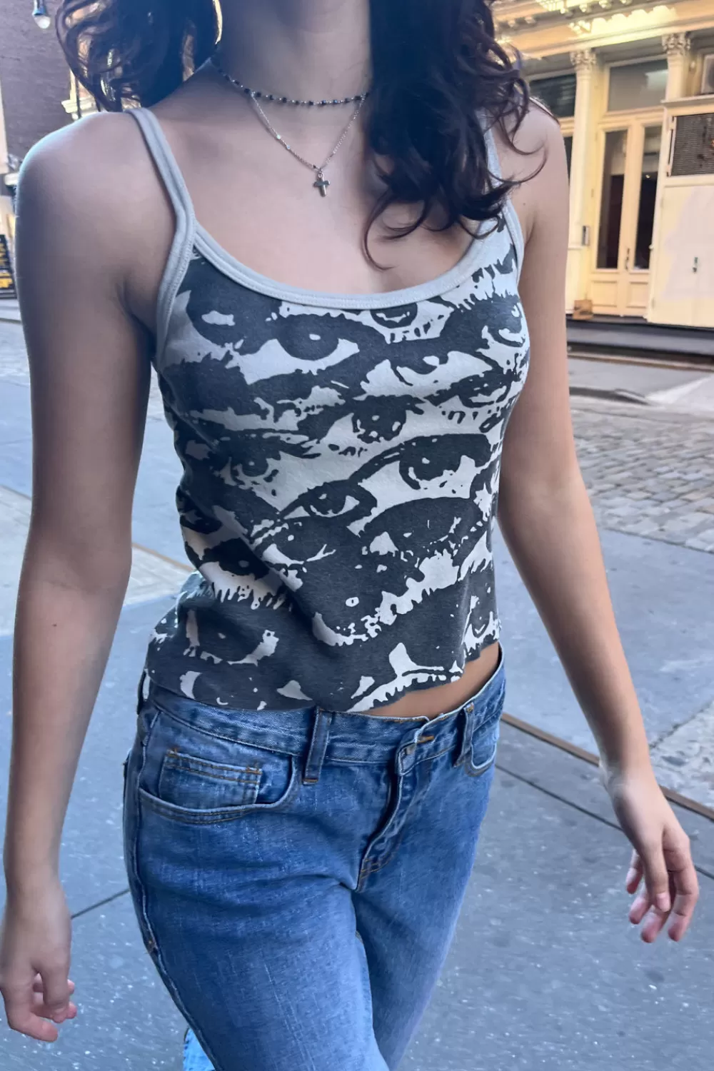 Brandy Melville Skylar Eyes Tank