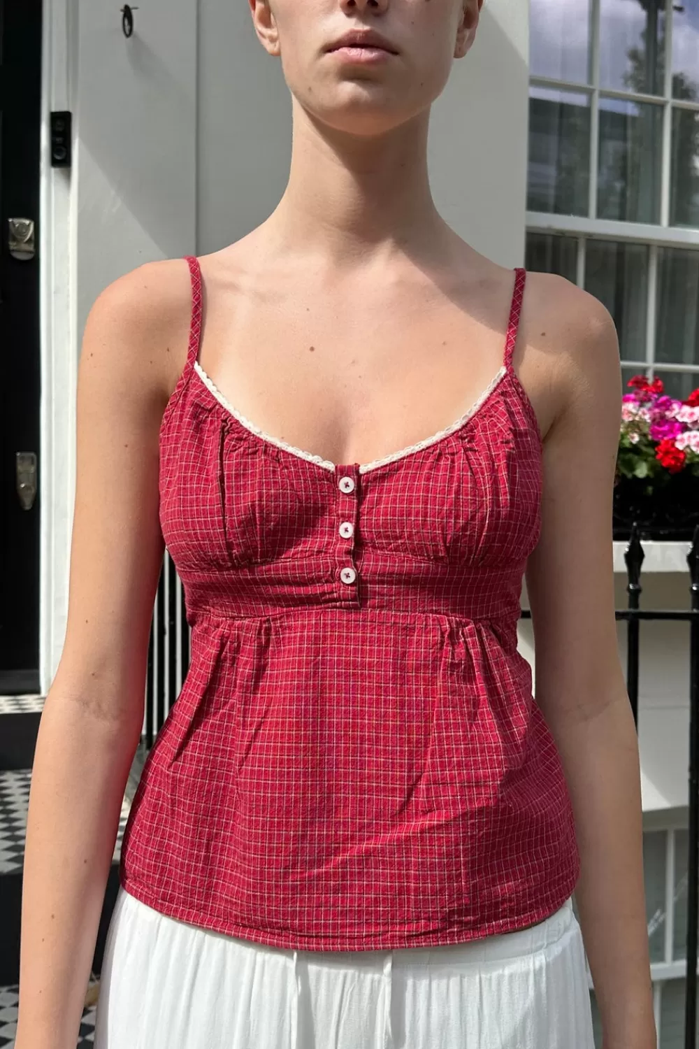 Brandy Melville Tiffany Plaid Tank